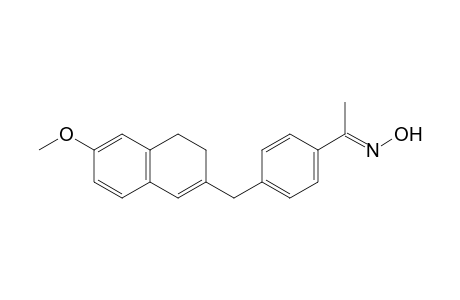 (NE)-N-[1-[4-[(6-methoxy-3,4-dihydronaphthalen-2-yl)methyl]phenyl]ethylidene]hydroxylamine