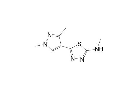 5-(1,3-dimethyl-1H-pyrazol-4-yl)-N-methyl-1,3,4-thiadiazol-2-amine