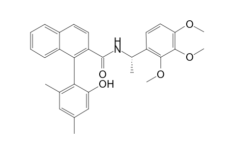 (M,1"S)-1-(2'-Hydroxy-4',6'-dimethylphenyl)-2-naphthoic acid 1"-(2"',3'',4"'-trimethoxyphenyl)ethylamide