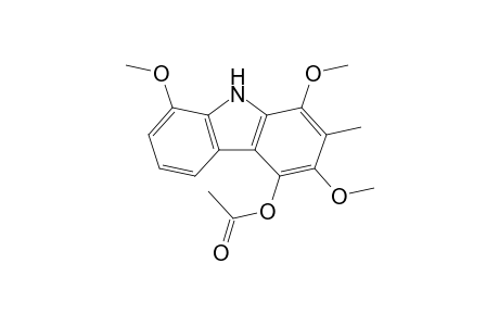 4-Acetoxy-1,3,8-trimethoxy-2-methyl-9H-carbazole