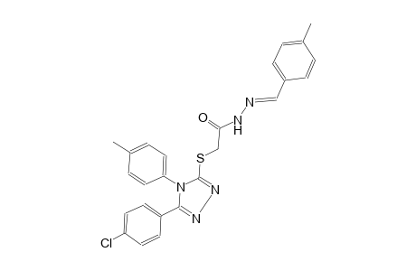 acetic acid, [[5-(4-chlorophenyl)-4-(4-methylphenyl)-4H-1,2,4-triazol-3-yl]thio]-, 2-[(E)-(4-methylphenyl)methylidene]hydrazide