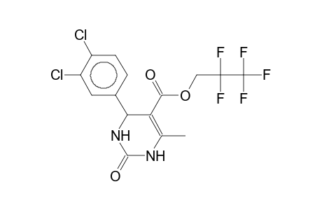 4-(3,4-dichlorophenyl)-5-(2,2,3,3,3-pentafluoropropoxycarbonyl)-6-methyl-1,2,3,4-tetrahydropyrimidin-2-one