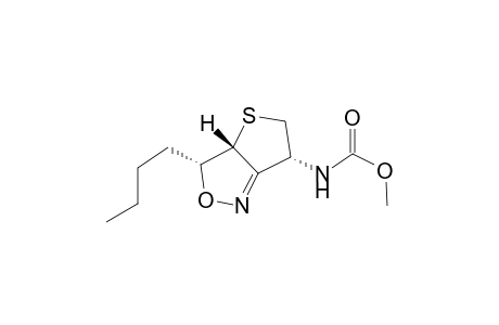 Carbamic acid, (3-butyl-3,3a,5,6-tetrahydrothieno[3,2-c]isoxazol-6-yl)-, methyl ester, [3R-(3.alpha.,3a.beta.,6.alpha.)]-