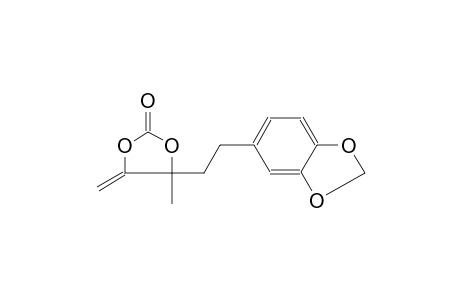 1,3-dioxolan-2-one, 4-[2-(1,3-benzodioxol-5-yl)ethyl]-4-methyl-5-methylene-