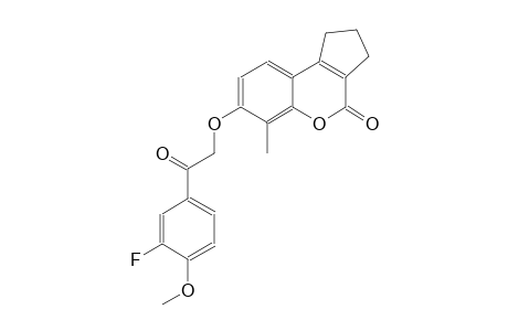 7-[2-(3-fluoro-4-methoxyphenyl)-2-oxoethoxy]-6-methyl-2,3-dihydrocyclopenta[c]chromen-4(1H)-one