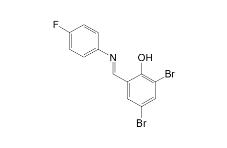 2,4-DIBROMO-6-[N-(p-FLUOROPHENYL)FORMIMIDOYL]PHENOL