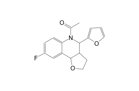 5-acetyl-8-fluoro-4-(2-furyl)-2,3,3a,4,5,9b-hexahydrofuro[3,2-c]quinoline
