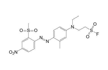 2-{N-ethyl-4-{[2-(methylsulfonyl)-4-nitrophenyl]azo}-m-toluidino}ethanesulfonyl fluoride