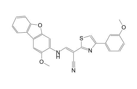(2E)-3-[(2-methoxydibenzo[b,d]furan-3-yl)amino]-2-[4-(3-methoxyphenyl)-1,3-thiazol-2-yl]-2-propenenitrile