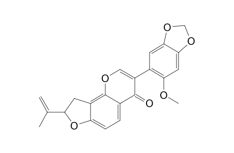 2'-METHOXY-4',5'-METHYLENEDIOXY-7,8-[2-(1-METHYLETHENYL)-FURO]-ISOFLAVONE