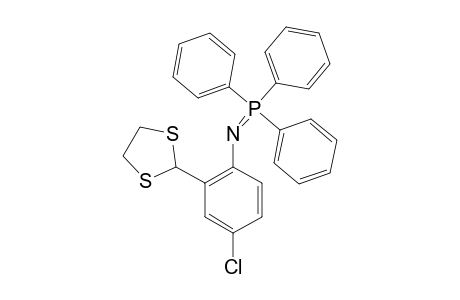 5-CHLORO-2-(TRIPHENYLPHOSPHORANYLIDENEAMINO)-BENZALDEHYDE-ETHYLENE-DITHIOACETAL