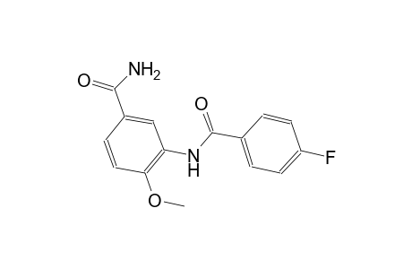 3-[(4-fluorobenzoyl)amino]-4-methoxybenzamide