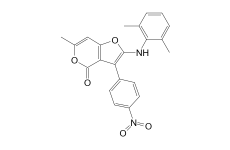 2-[(2',6'-Dimethylphenyl)amino]-6-methyl-3-(p-nitrophenyl)-4H-furo[3,2-c]pyran-4-one