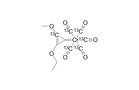 PENTACARBONYL-(2-ETHOXY-3-METHOXYCYCLOPROPENYLIDENE)-CHROMIUM-(0);(13C)-ENRICHED