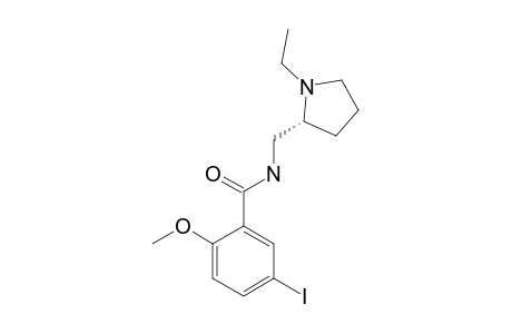 N-[[(2R)-1-ethylpyrrolidin-2-yl]methyl]-5-iodo-2-methoxybenzamide
