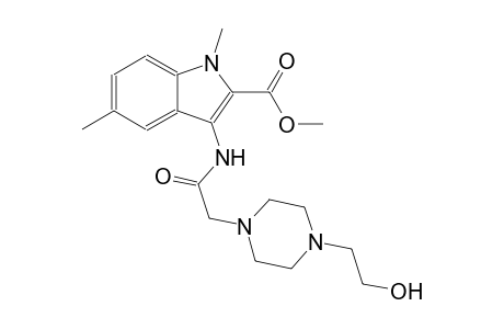 methyl 3-({[4-(2-hydroxyethyl)-1-piperazinyl]acetyl}amino)-1,5-dimethyl-1H-indole-2-carboxylate