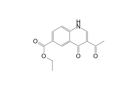 ethyl 3-acetyl-4-oxo-1,4-dihydro-6-quinolinecarboxylate