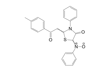 N-(4-oxo-2-(2-oxo-2-p-tolylethylidene)-3-phenylthiazolidin-5-ylidene)aniline oxide