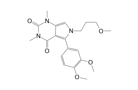 1H-pyrrolo[3,4-d]pyrimidine-2,4(3H,6H)-dione, 5-(3,4-dimethoxyphenyl)-6-(3-methoxypropyl)-1,3-dimethyl-