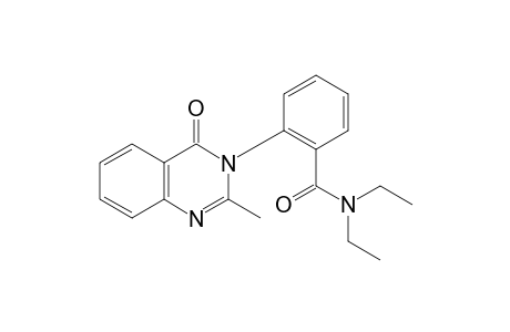 N,N-diethyl-o-(2-methyl-4-oxo-3(4H)-quinazolinyl)benzamide