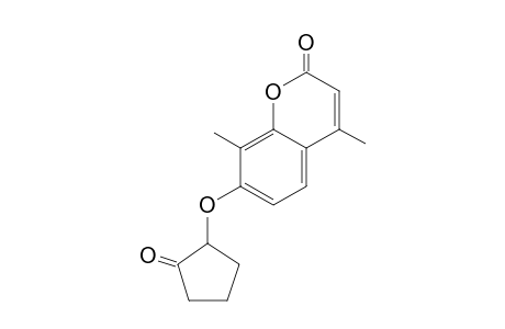4,8-Dimethyl-7-(2'-oxocyclopentyloxy)coumarin
