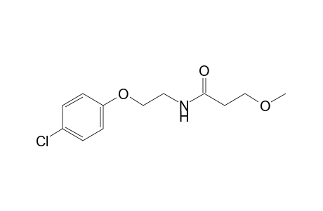 N-[2-(p-chlorophenoxy)ethyl]-3-methoxypropionamide