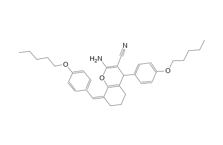 (8Z)-2-amino-8-[4-(pentyloxy)benzylidene]-4-[4-(pentyloxy)phenyl]-5,6,7,8-tetrahydro-4H-chromene-3-carbonitrile