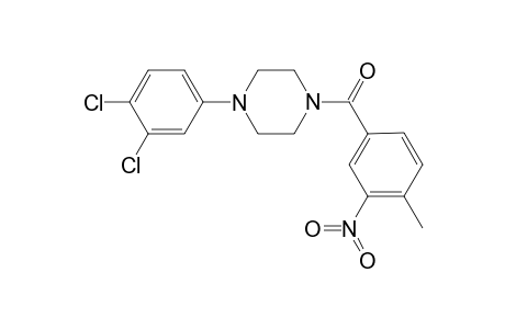 [4-(3,4-dichlorophenyl)-1-piperazinyl]-(4-methyl-3-nitrophenyl)methanone