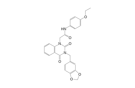 2-(3-(1,3-benzodioxol-5-ylmethyl)-2,4-dioxo-3,4-dihydro-1(2H)-quinazolinyl)-N-(4-ethoxyphenyl)acetamide