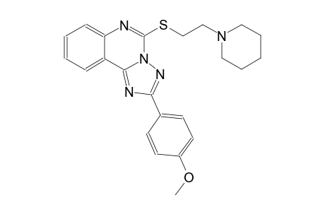 [1,2,4]triazolo[1,5-c]quinazoline, 2-(4-methoxyphenyl)-5-[[2-(1-piperidinyl)ethyl]thio]-