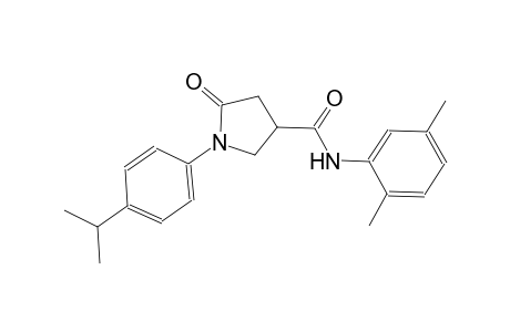 3-pyrrolidinecarboxamide, N-(2,5-dimethylphenyl)-1-[4-(1-methylethyl)phenyl]-5-oxo-