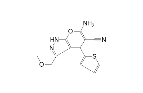 pyrano[2,3-c]pyrazole-5-carbonitrile, 6-amino-1,4-dihydro-3-(methoxymethyl)-4-(2-thienyl)-