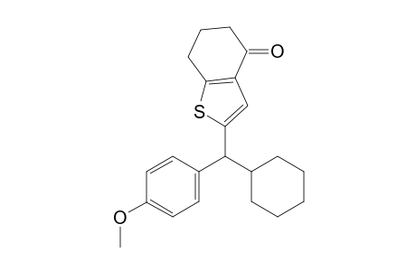 2-(cyclohexyl(4-methoxyphenyl)methyl)-6,7-dihydrobenzo[b]thiophen-4(5H)-one