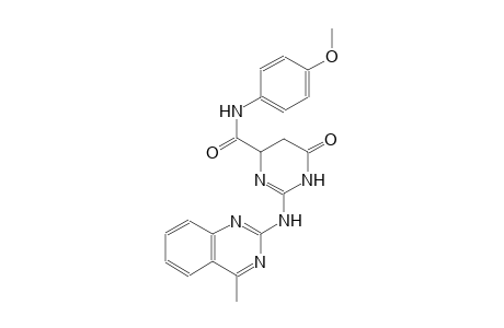 N-(4-methoxyphenyl)-2-[(4-methyl-2-quinazolinyl)amino]-6-oxo-1,4,5,6-tetrahydro-4-pyrimidinecarboxamide