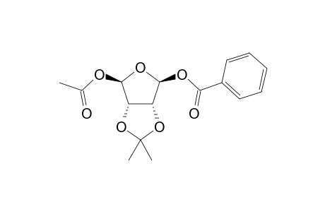 (4R)-4-O-Acetyl-1-O-Benzoyl-2,3-isopropylidene-.beta.,D-erythro-tetradialdo-1,4-furanose