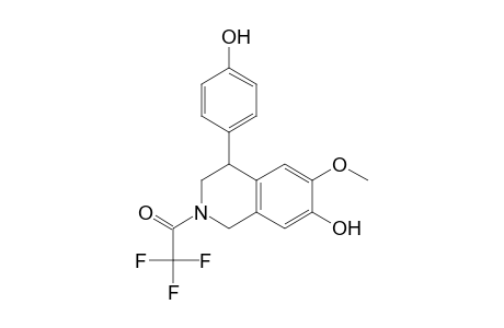 7-Isoquinolinol, 1,2,3,4-tetrahydro-4-(4-hydroxyphenyl)-6-methoxy-2-(trifluoroacetyl)-, (S)-