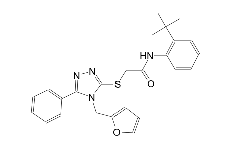 N-(2-tert-butylphenyl)-2-{[4-(2-furylmethyl)-5-phenyl-4H-1,2,4-triazol-3-yl]sulfanyl}acetamide