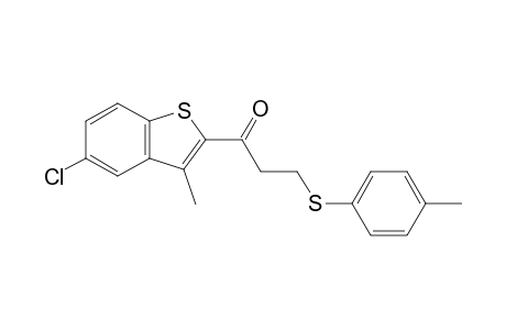 5-chloro-3-methylbenzo[b]thien-2-yl 2-(p-tolylthio)ethyl ketone