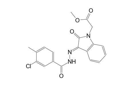 methyl {(3E)-3-[(3-chloro-4-methylbenzoyl)hydrazono]-2-oxo-2,3-dihydro-1H-indol-1-yl}acetate