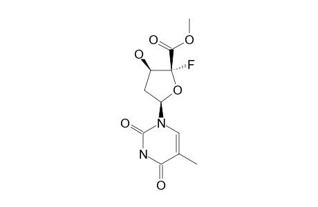 (2R,3R,5R)-2-FLUORO-3-HYDROXY-5-(5-METHYL-2,4-DIOXO-3,4-DIHYDRO-2H-PYRIMIDIN-1-YL)-TETRAHYDROFURAN-2-CARBOXYLIC-ACID-METHYLESTER