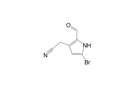 5-Bromo-3-(cyanomethyl)-2-formylpyrrole
