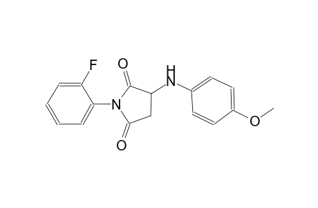 1-(2-fluorophenyl)-3-(4-methoxyanilino)-2,5-pyrrolidinedione