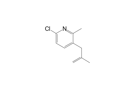 6-chloro-2-methyl-3-(2-methylallyl)pyridine