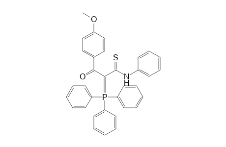 3-keto-3-(4-methoxyphenyl)-N-phenyl-2-triphenylphosphoranylidene-thiopropionamide