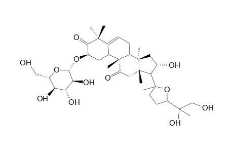 (2-BETA,9-BETA,10-ALPHA,16-ALPHA,20-XI,24-XI)-20,24-EPOXY-2-(BETA-D-GLUCOPYRANOSYLOXY)-16,25,26-TRIHYDROXY-9-METHYL-19-NORLANOST-5-ENE-3,11-DIONE