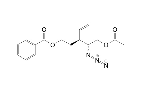 (2R,3S)-1-O-Acetyl-2-azido-5-O-benzoyl-3-vinylpentane-1,5-diol