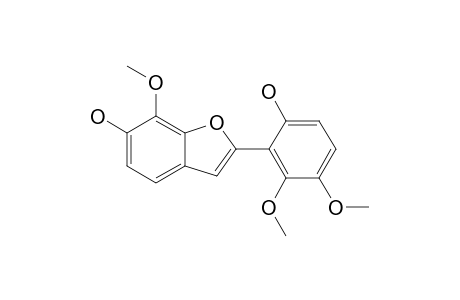 LESPEDEZAVIRGATOL;2-(6'-HYDROXY-2',3'-DIMETHOXYPHENYL)-6-HYDROXY-7-METHOXYBENZOFURAN
