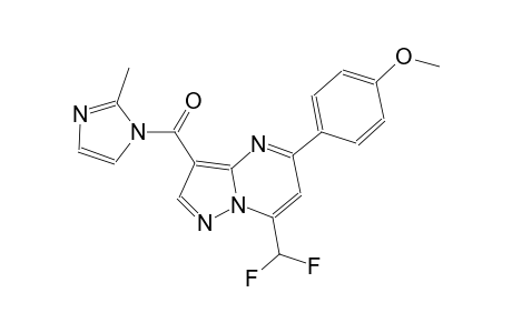 7-(difluoromethyl)-5-(4-methoxyphenyl)-3-[(2-methyl-1H-imidazol-1-yl)carbonyl]pyrazolo[1,5-a]pyrimidine