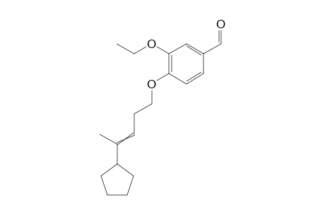 4-((4-cyclopentylpent-3-en-1-yl)oxy)-3-ethoxybenzaldehyde