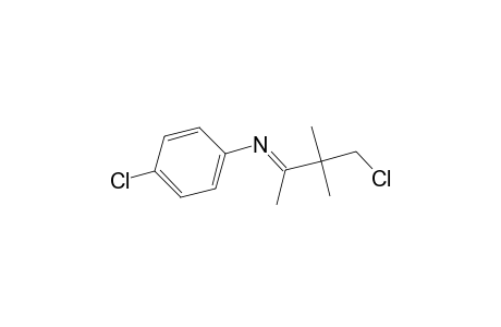 N-(4-Chlorophenyl)-N-(3-chloro-1,2,2-trimethylpropylidene)amine